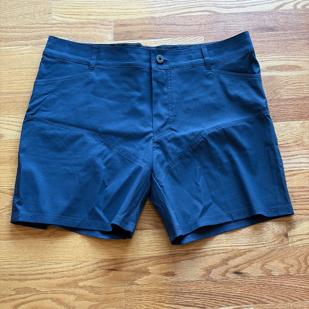 KUHL Men‎ 38 Hiking Shorts Navy Ramblr Lightweight Quick Dry Active Outdoor